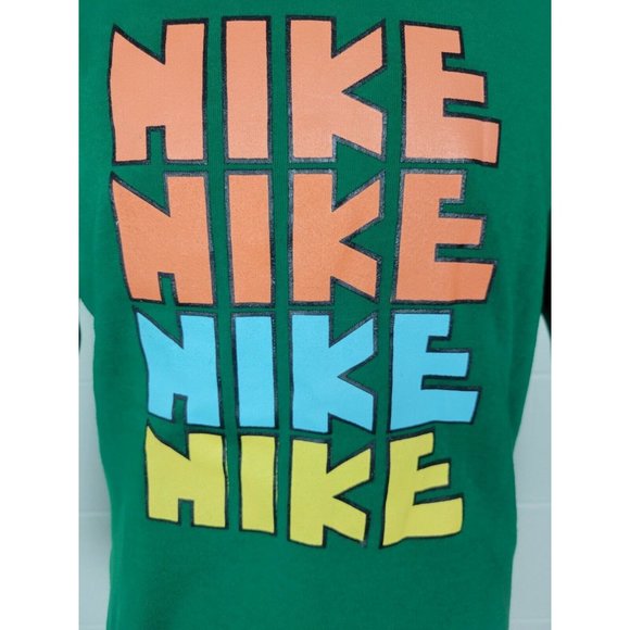 NWOT Vintage 90s Nike Spellout Sweatshirt Green M - Picture 3 of 10